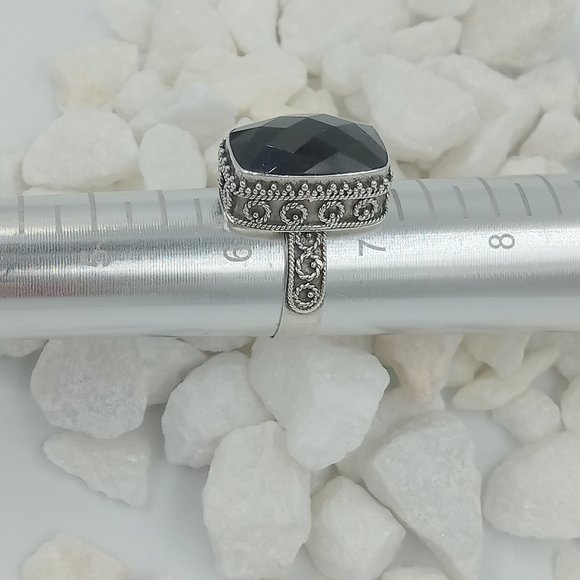 Bali Style Sterling Silver Smokey Quartz - Picture 11 of 12